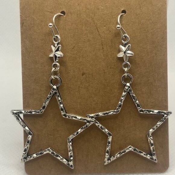 Double Star Earrings - Picture 1 of 4